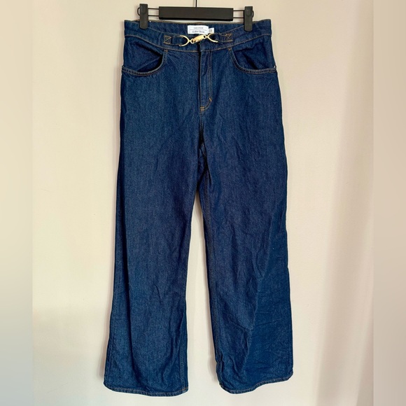 & Other Stories Straight Gold-Buckle Jeans - Picture 14 of 16